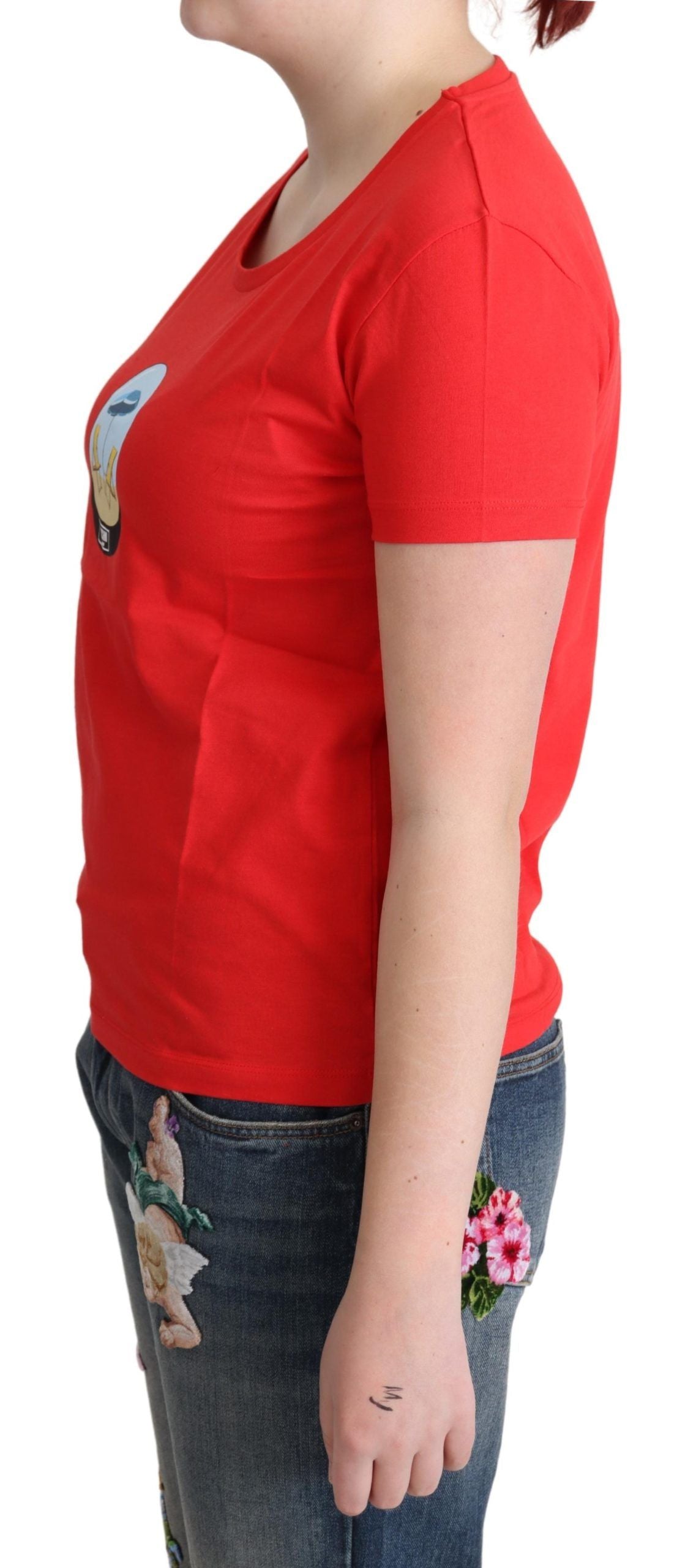Chemise Moschino rouge en coton