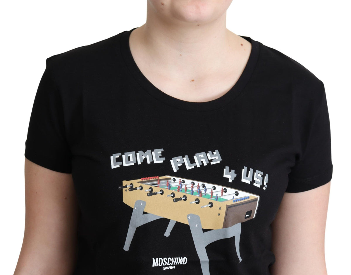 Chemise Moschino noire en coton