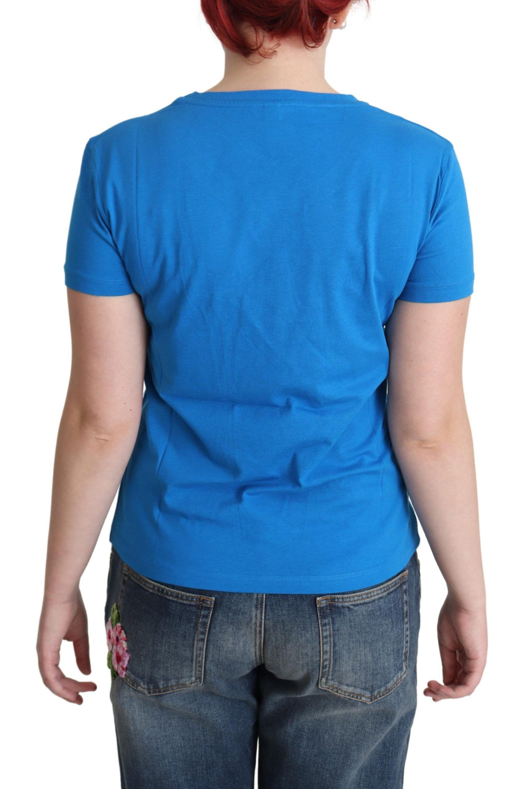 Chemise Moschino bleue en coton