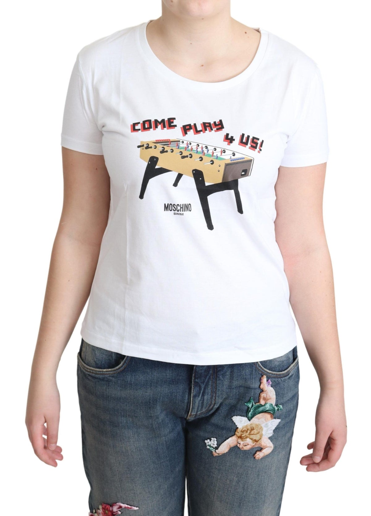 Chemise Moschino blanche en coton