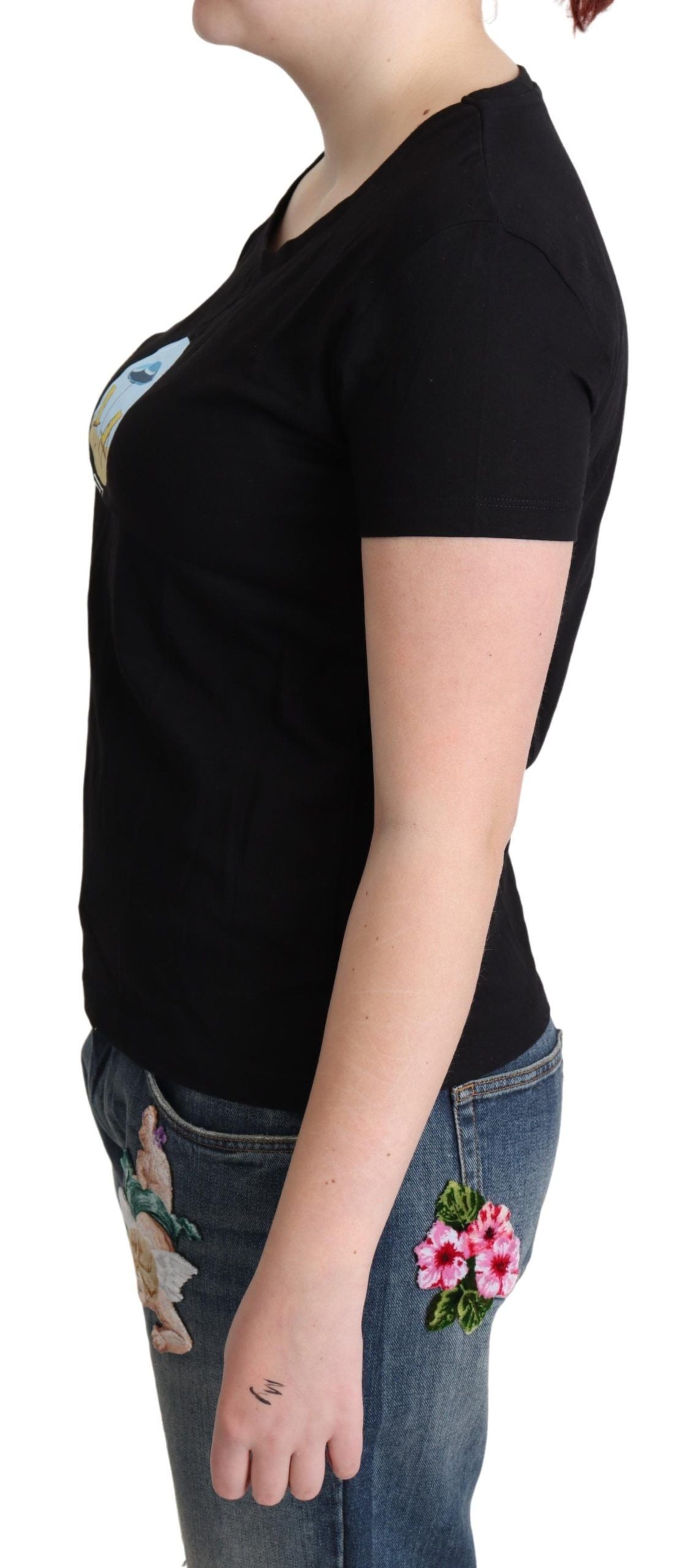 Chemise Moschino noire en coton
