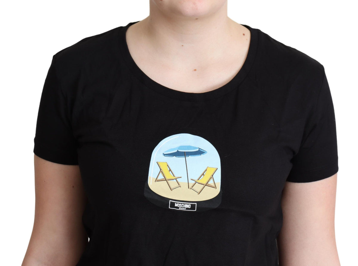 Chemise Moschino noire en coton