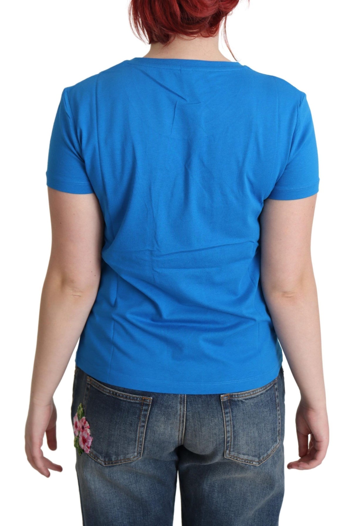 Chemise Moschino bleue en coton