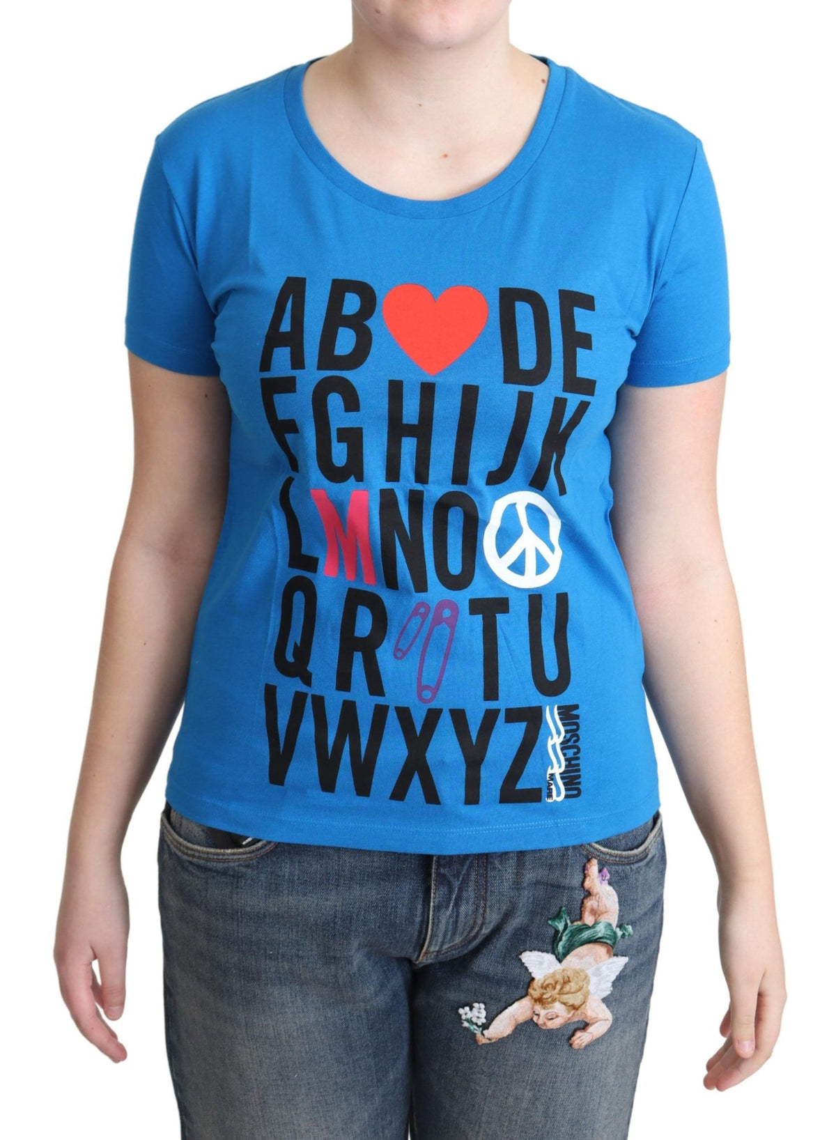 Pièce de créateur Moschino bleue en coton