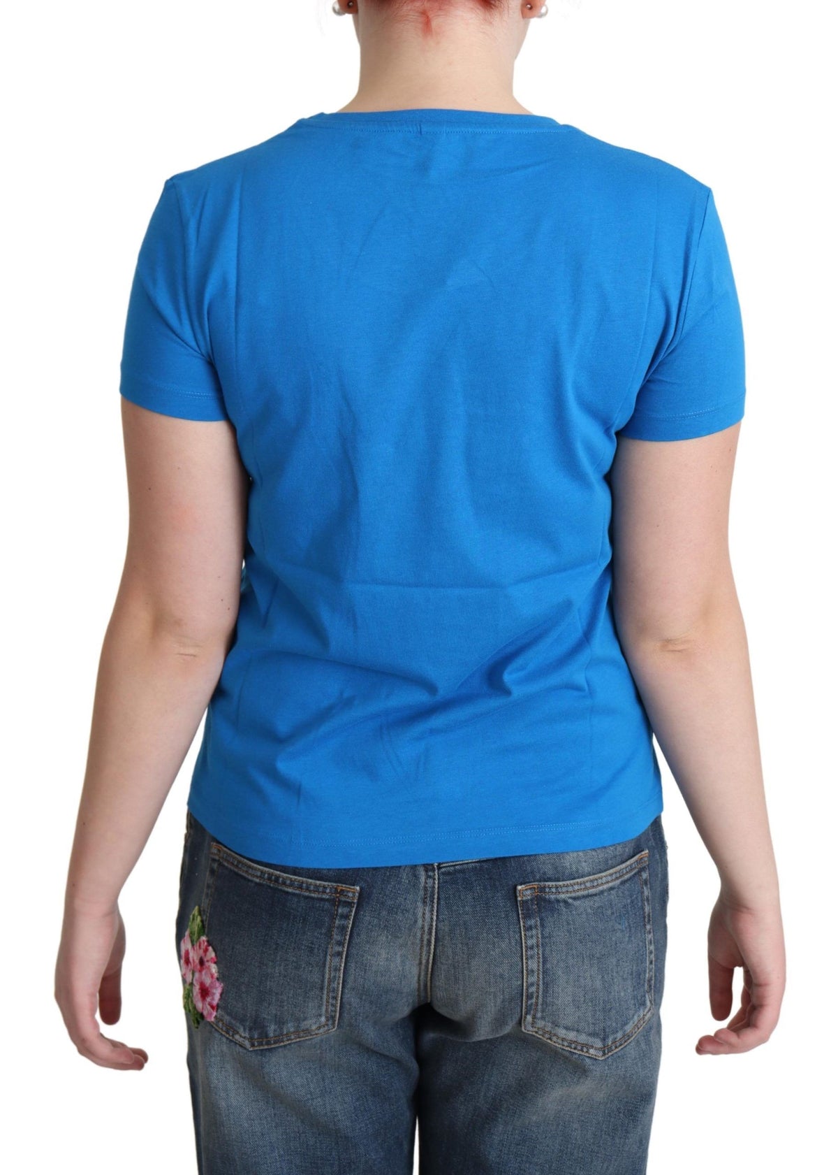 Chemise Moschino bleue en coton