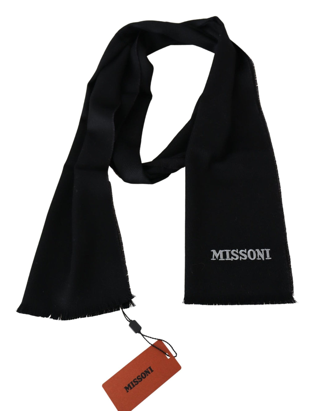 Écharpe Missoni noire en 100 % laine