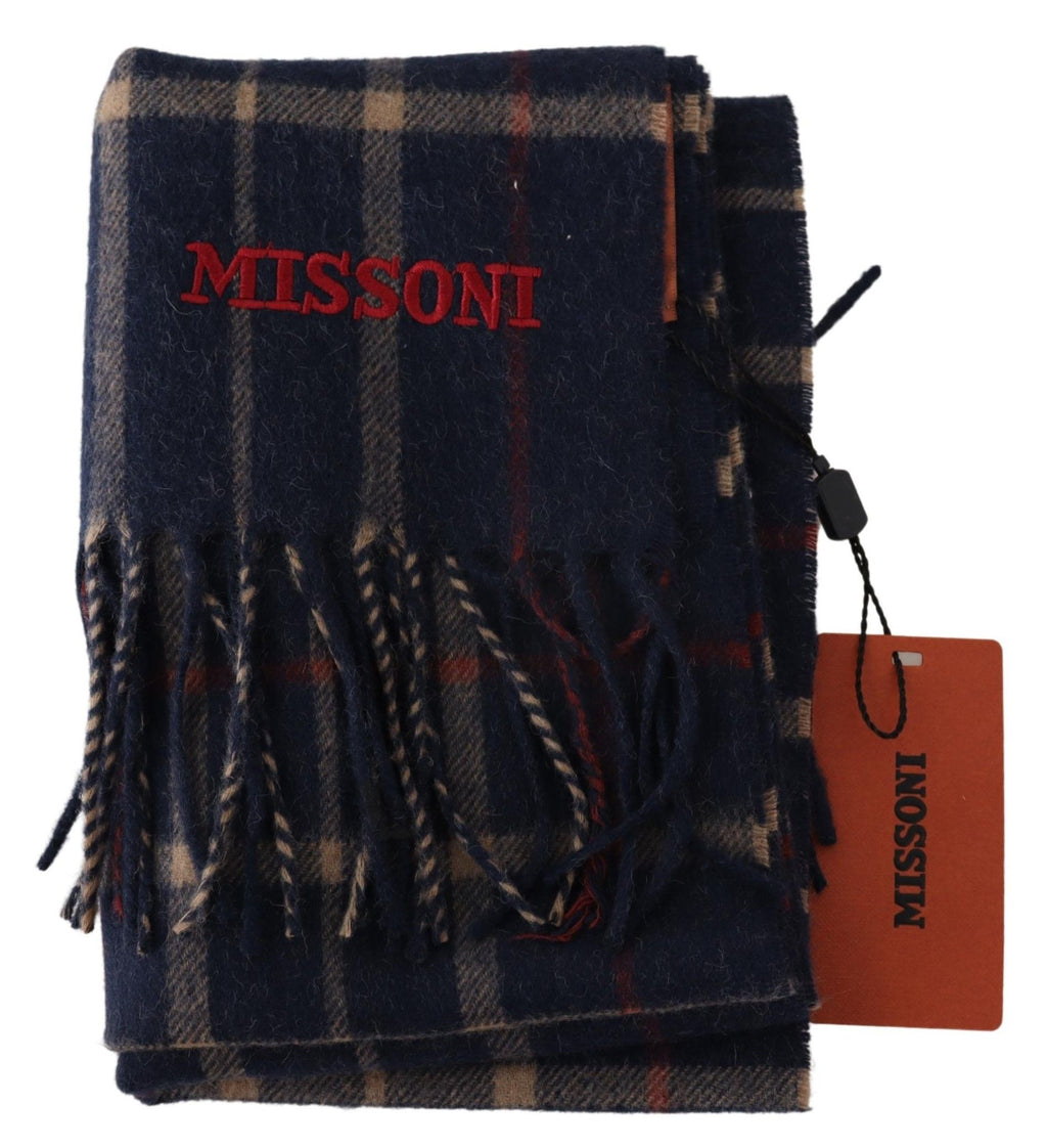 Écharpe Missoni noire (à carreaux)