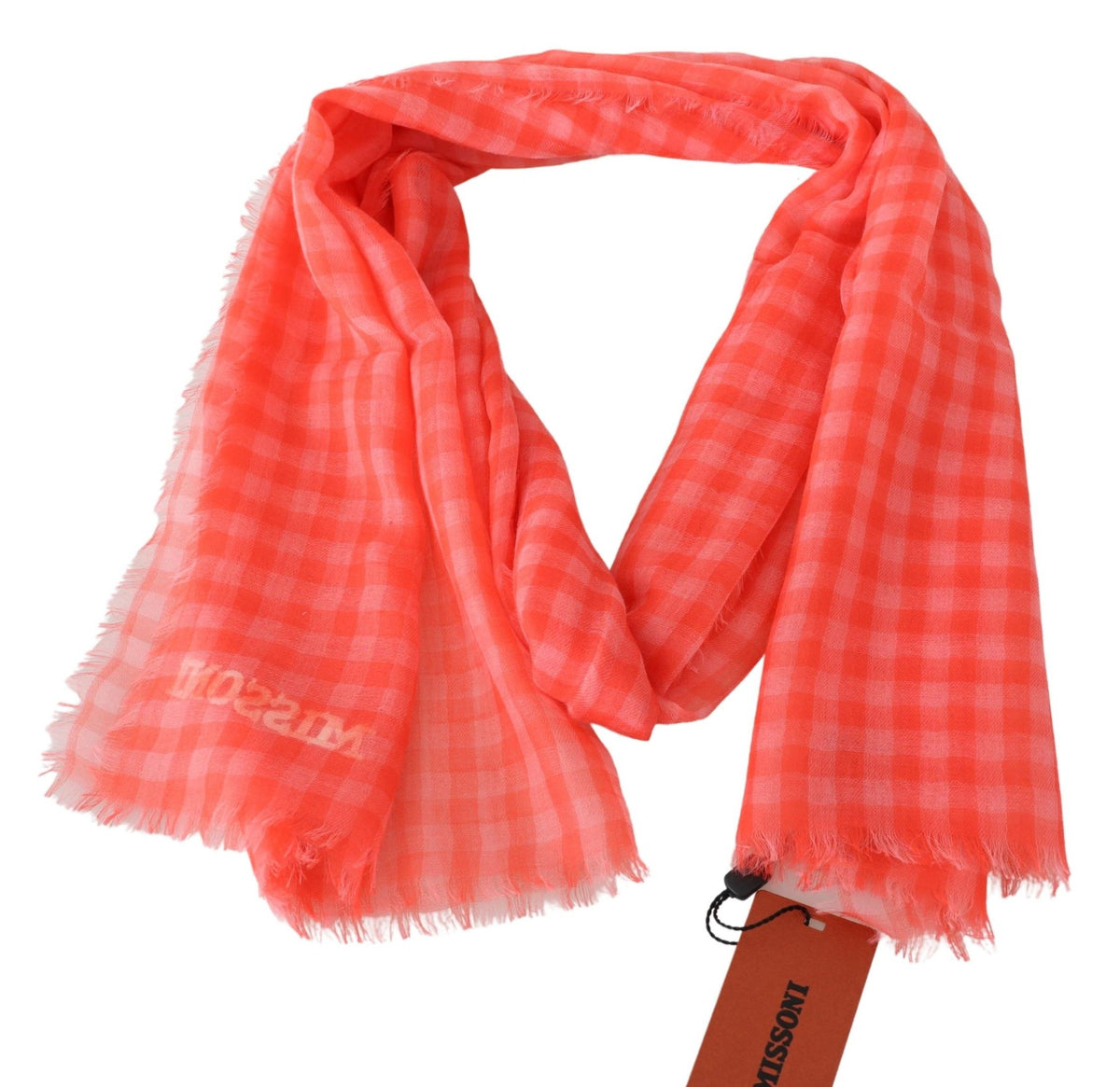 Écharpe Missoni orange en cachemire