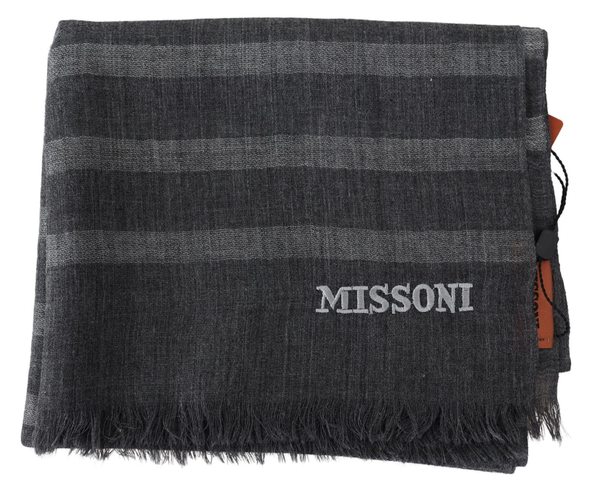 Écharpe Missoni grise en laine