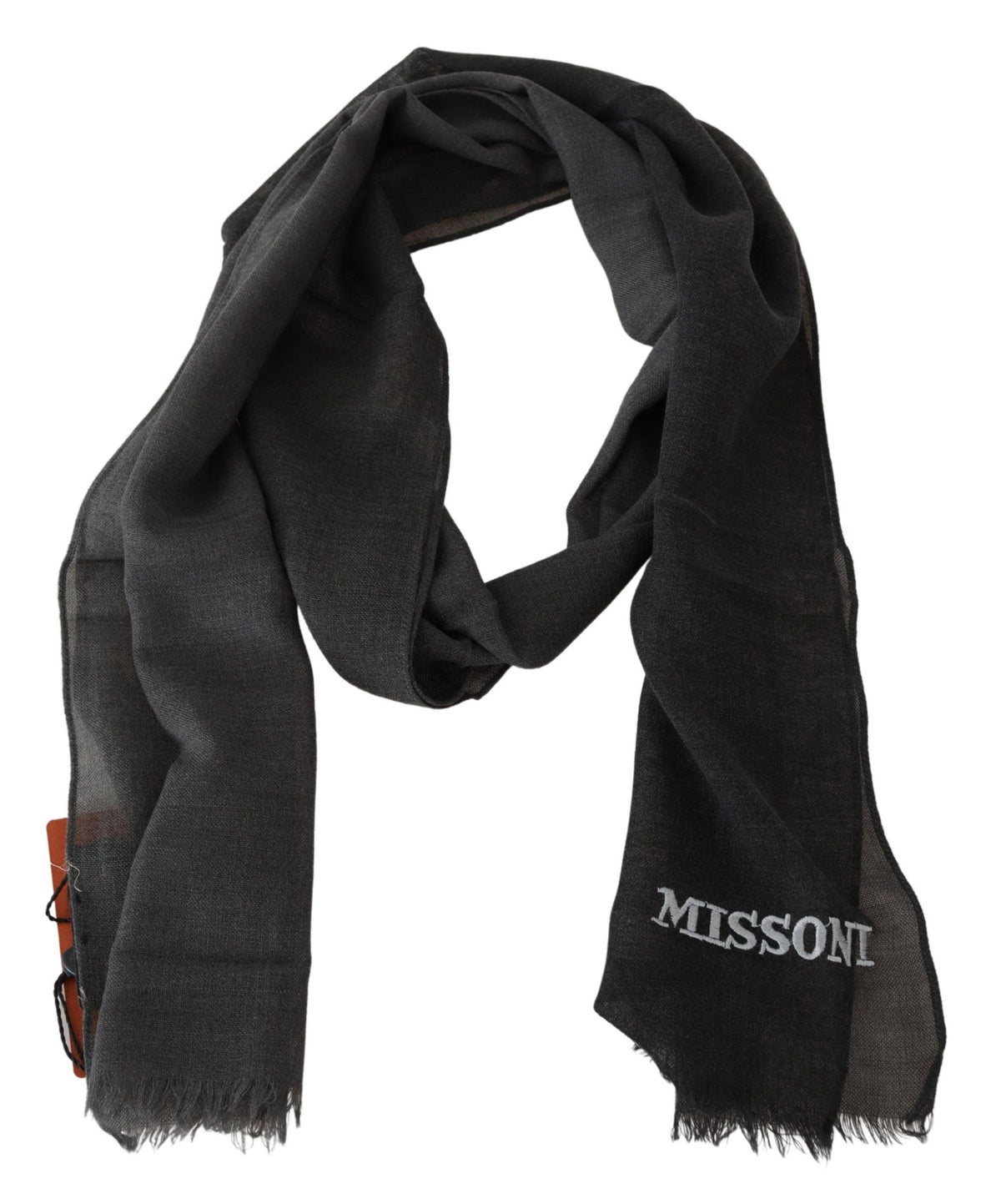 Écharpe Missoni noire en 100 % laine