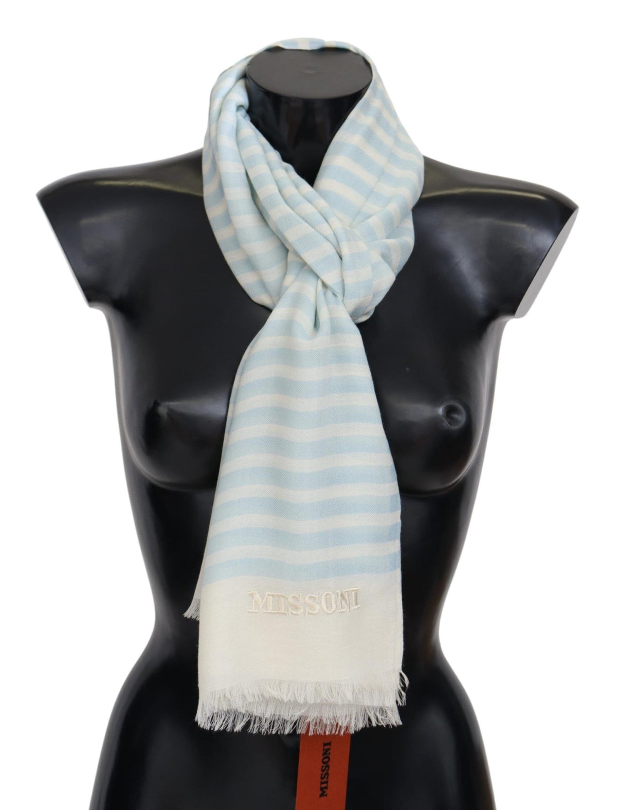 Écharpe Missoni blanche en cachemire
