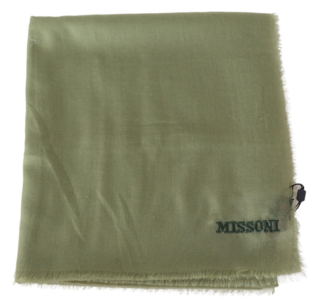 Écharpe Missoni verte en cachemire