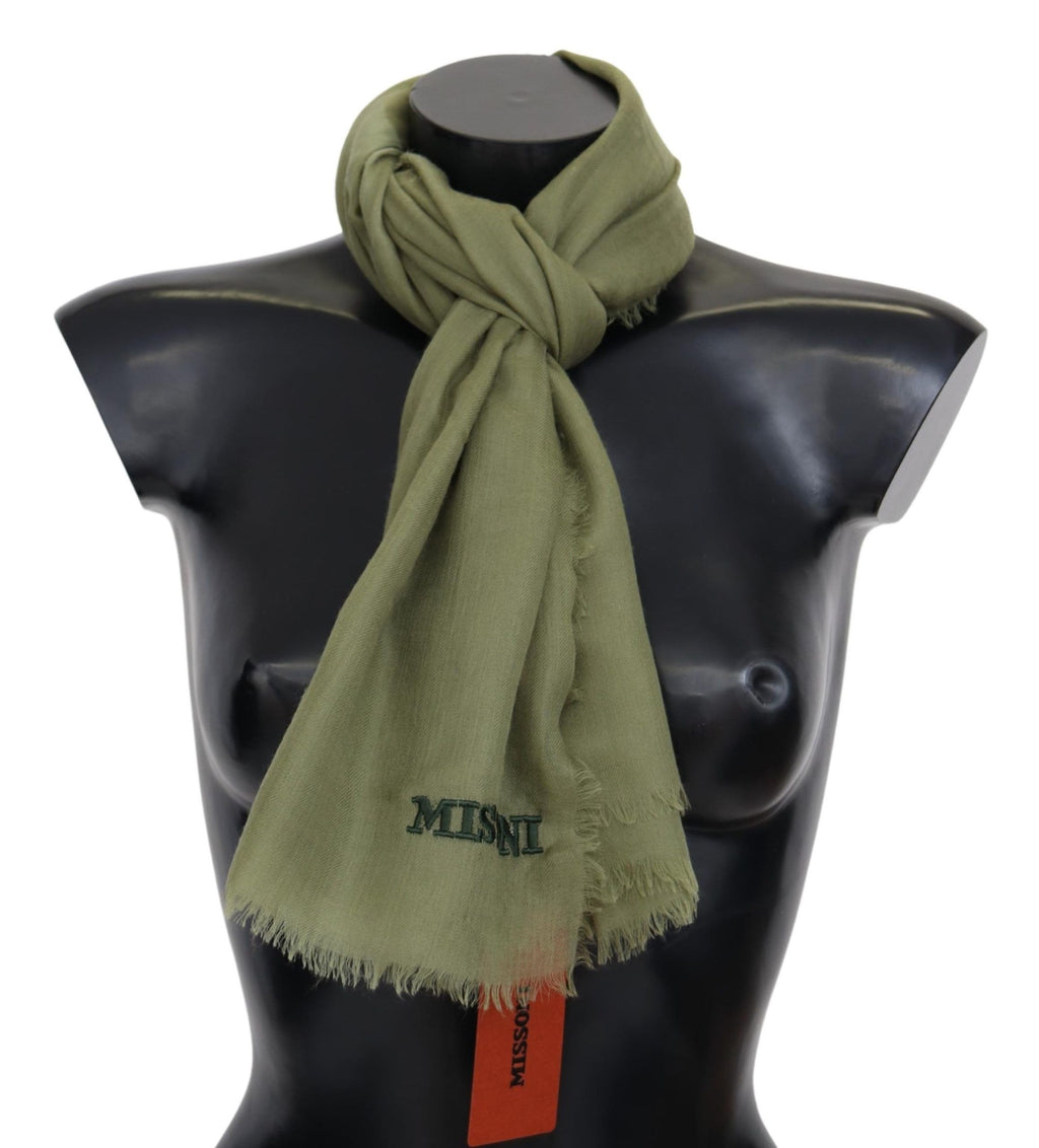 Écharpe Missoni verte en cachemire