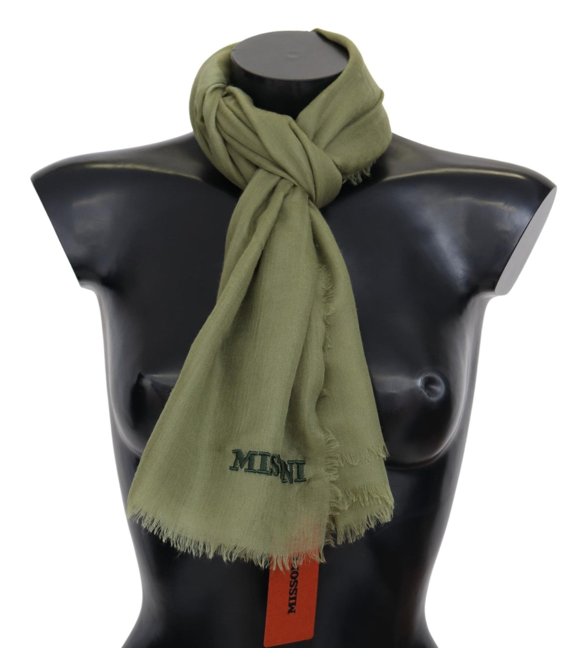 Écharpe Missoni verte en cachemire
