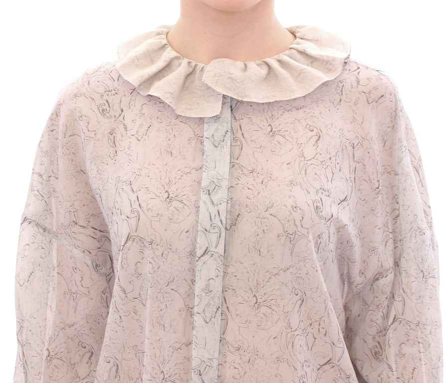 Chemisier tunique Vika Gazinskaya bleu en coton