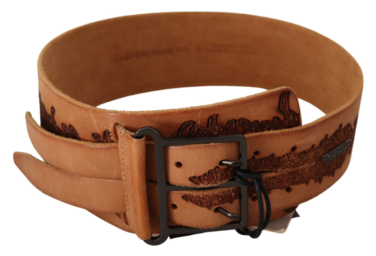 Ceinture Scervino Street noire en cuir