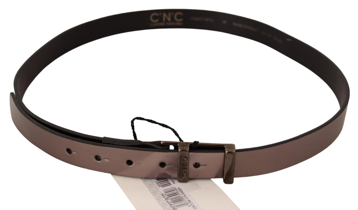 Ceinture Costume National rose en cuir