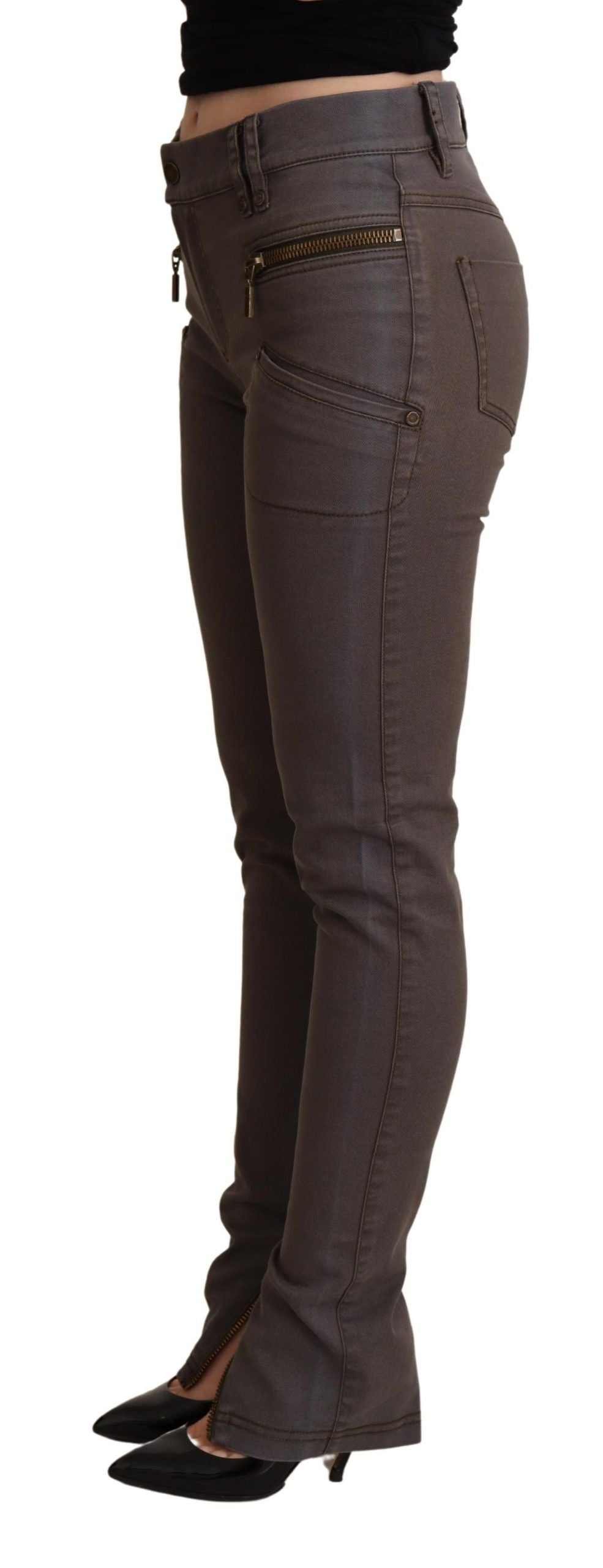 Jean PLEIN SUD marron en coton (skinny, stretch)