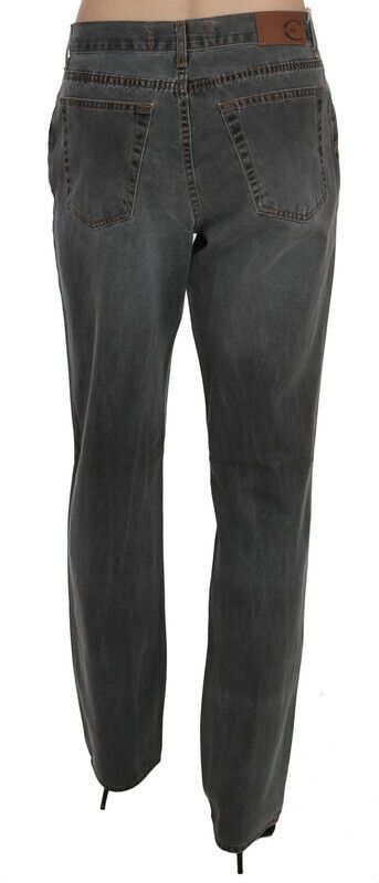 Jean Just Cavalli gris en denim (taille mi-haute, droit)