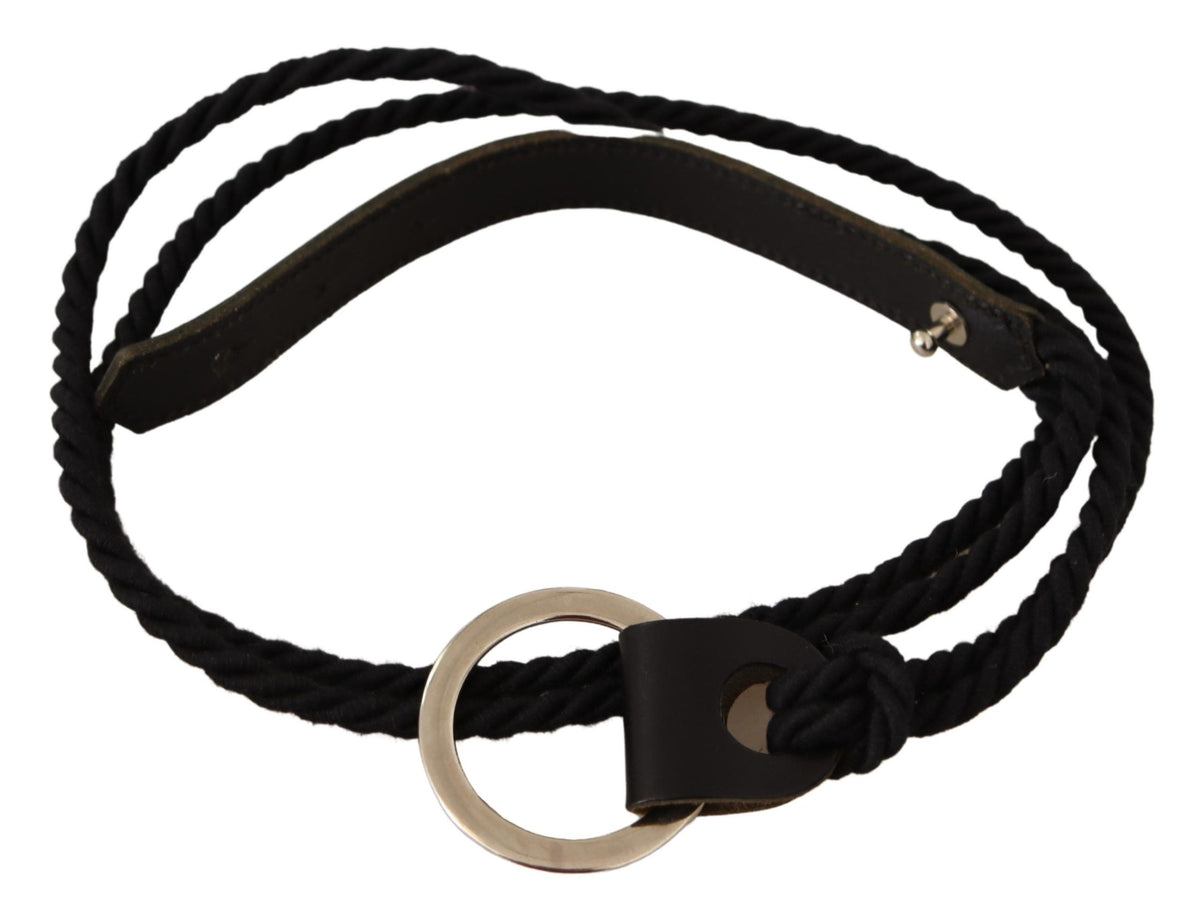 Ceinture MILA SCHÖN noire en cuir
