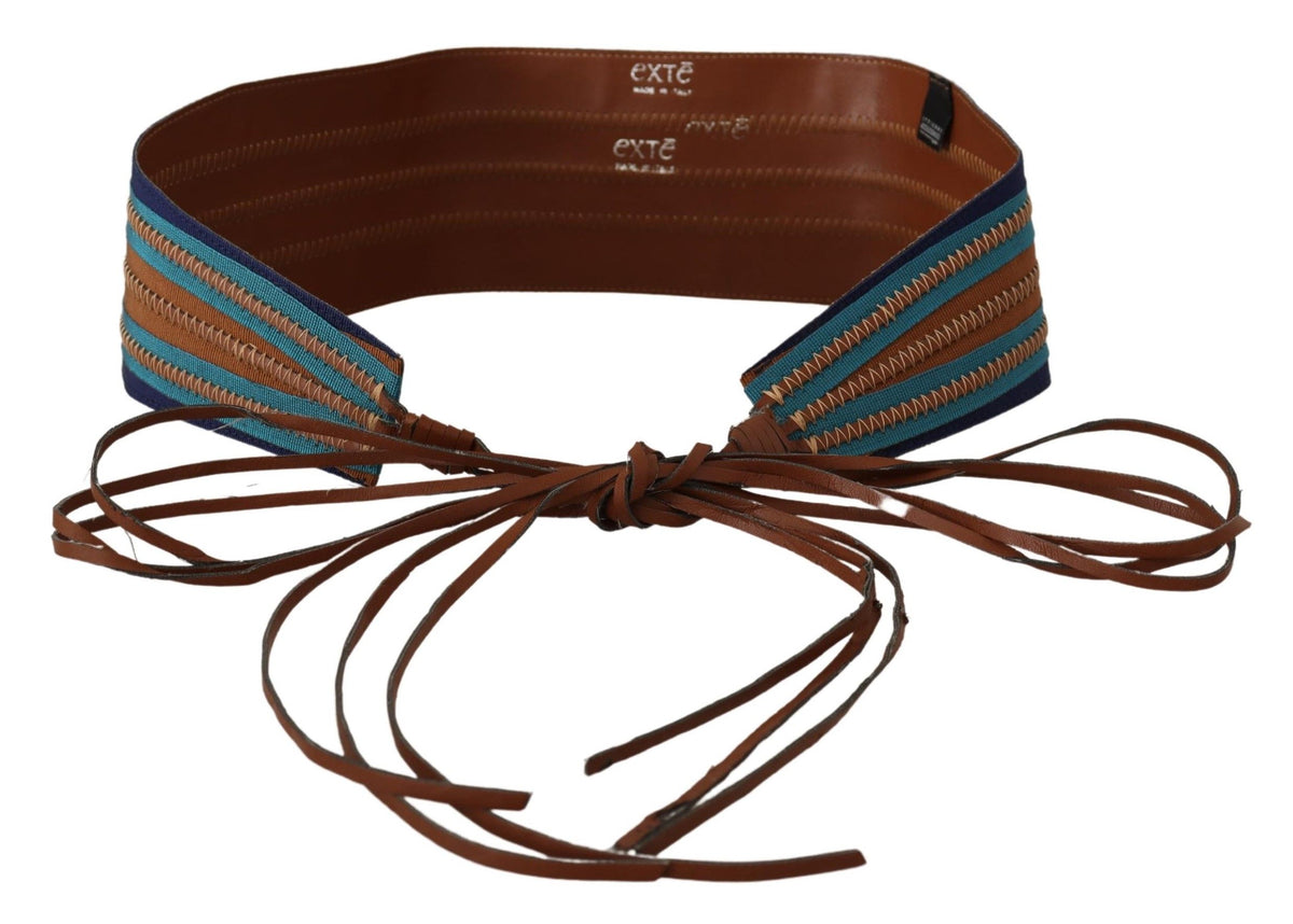 Ceinture Exte marron en cuir