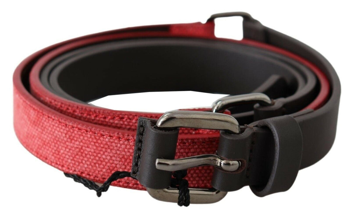 Ceinture Costume National rouge en cuir