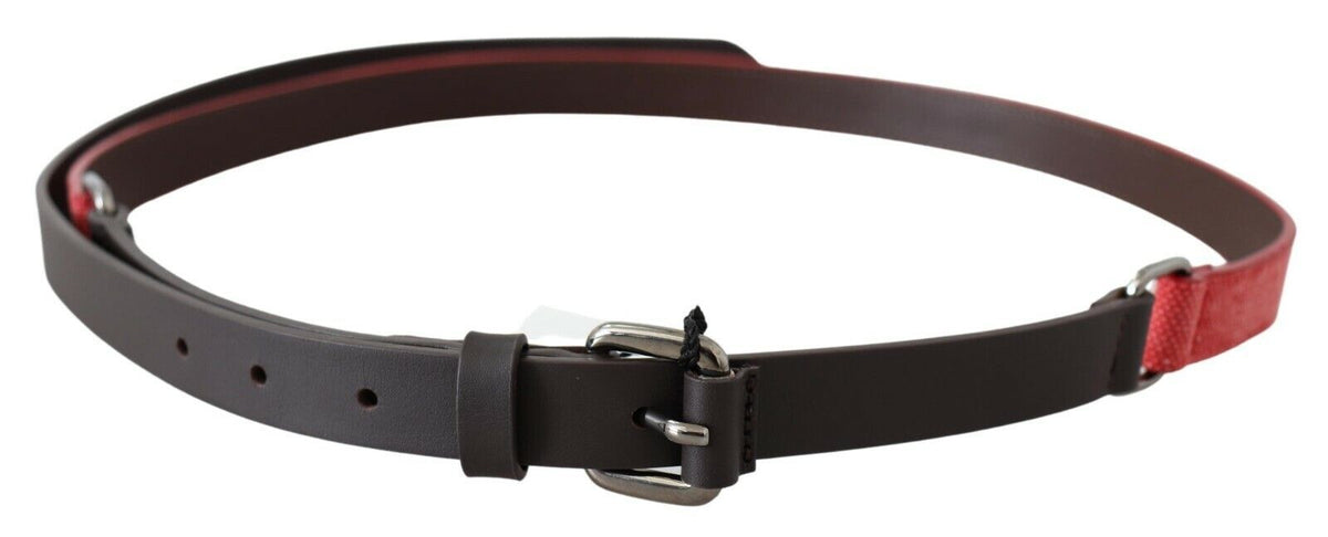 Ceinture Costume National rouge en cuir