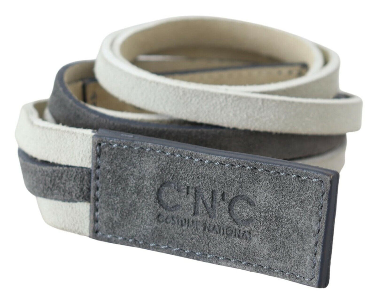 Ceinture Costume National blanche en velours