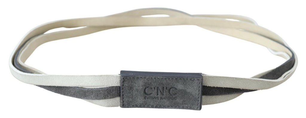 Ceinture Costume National blanche en velours