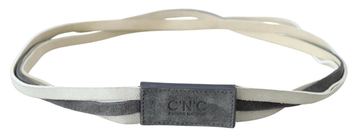 Ceinture Costume National blanche en velours