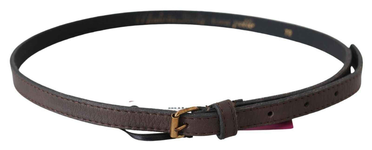 Ceinture fine MILA SCHÖN en cuir marron