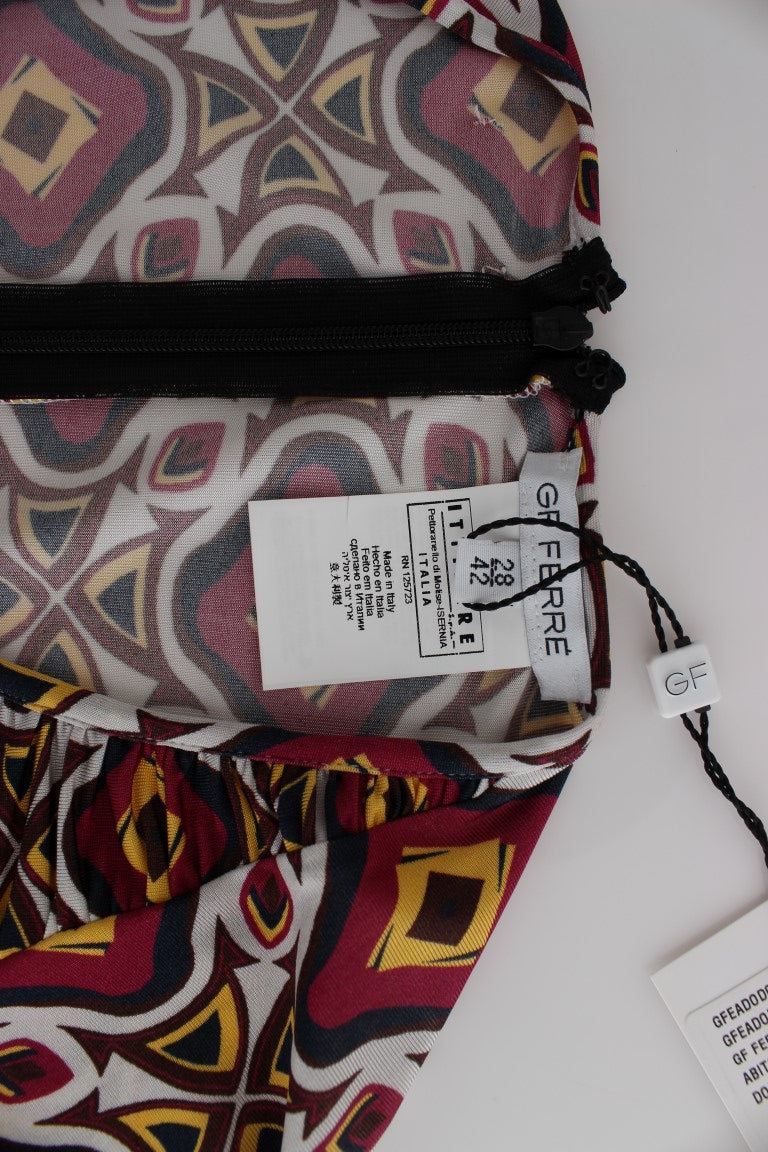 Robe droite GF Ferre multicolore en viscose