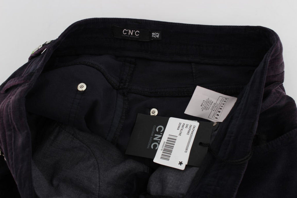 Jean Costume National violet (court)