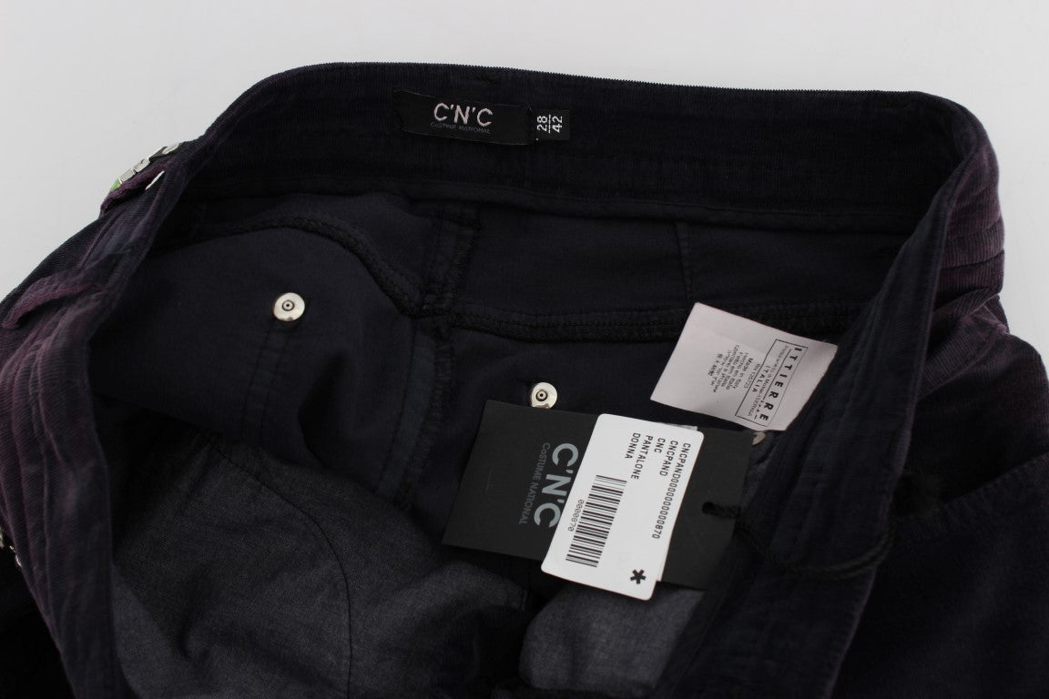 Jean Costume National violet (court)