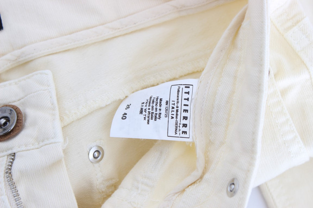 Jean Costume National blanc en coton (stretch)