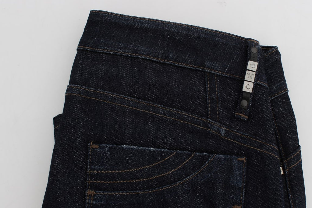 Jean coupe slim Costume National bleu en coton (stretch)
