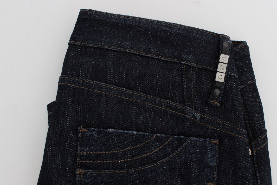 Jean coupe slim Costume National bleu en coton (stretch)