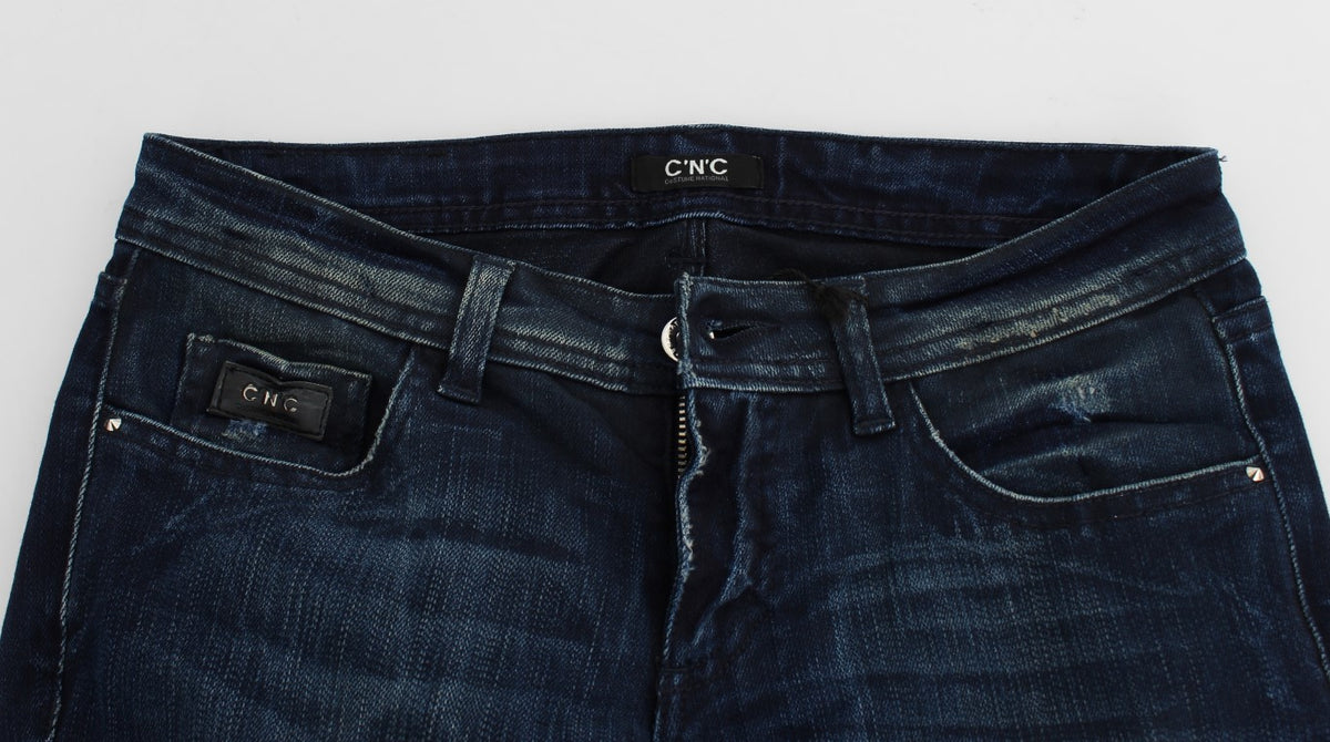 Jean Costume National bleu en coton (coupe ajustée, skinny)