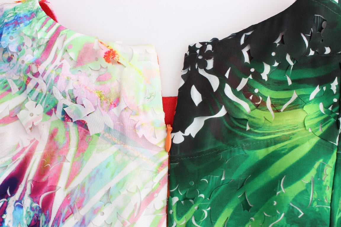 Robe fourreau Lanre Da Silva Ajayi multicolore (en organza)