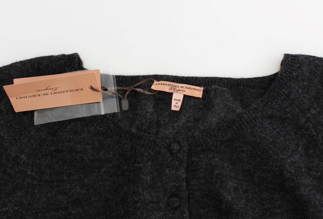 Pull en maille Ermanno Scervino gris en laine