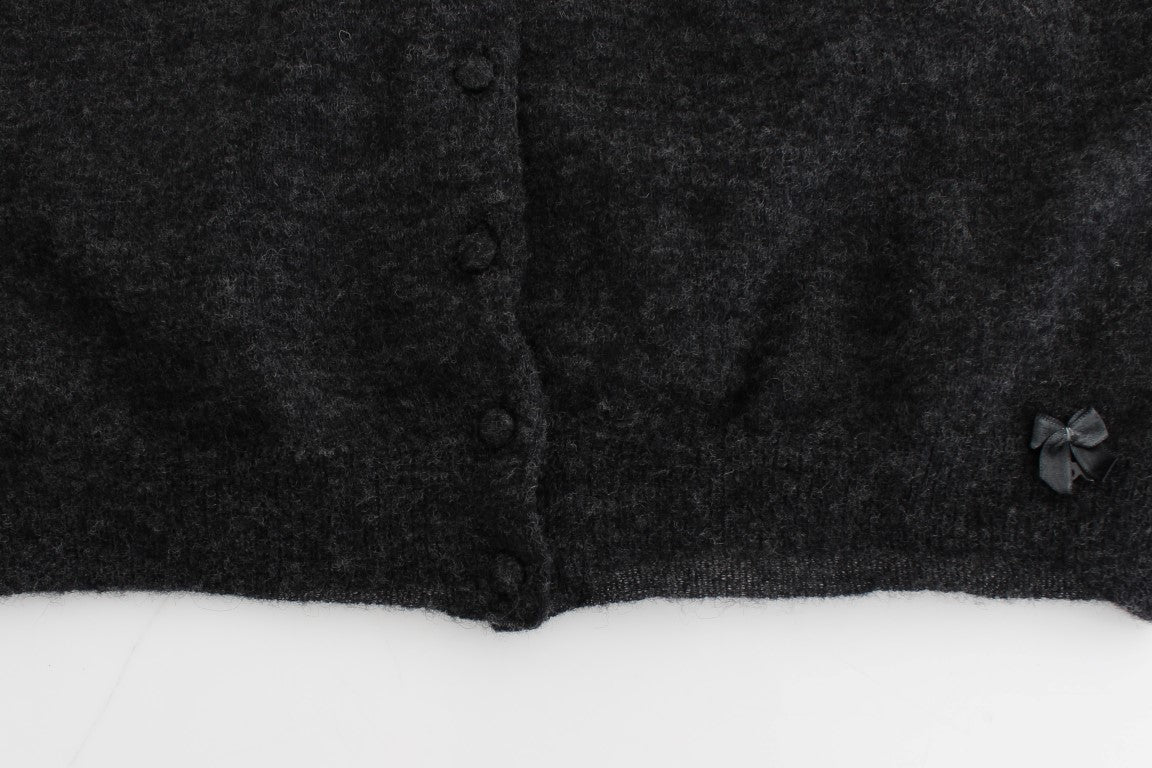 Pull en maille Ermanno Scervino gris en laine