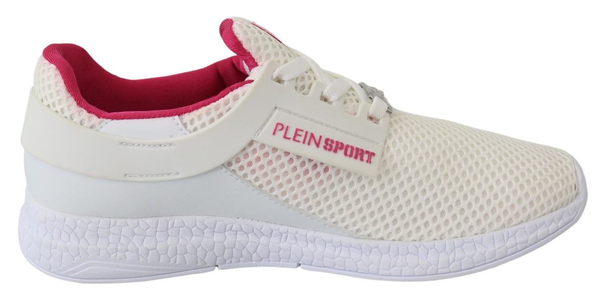 Chaussures Plein Sport blanche en polyester