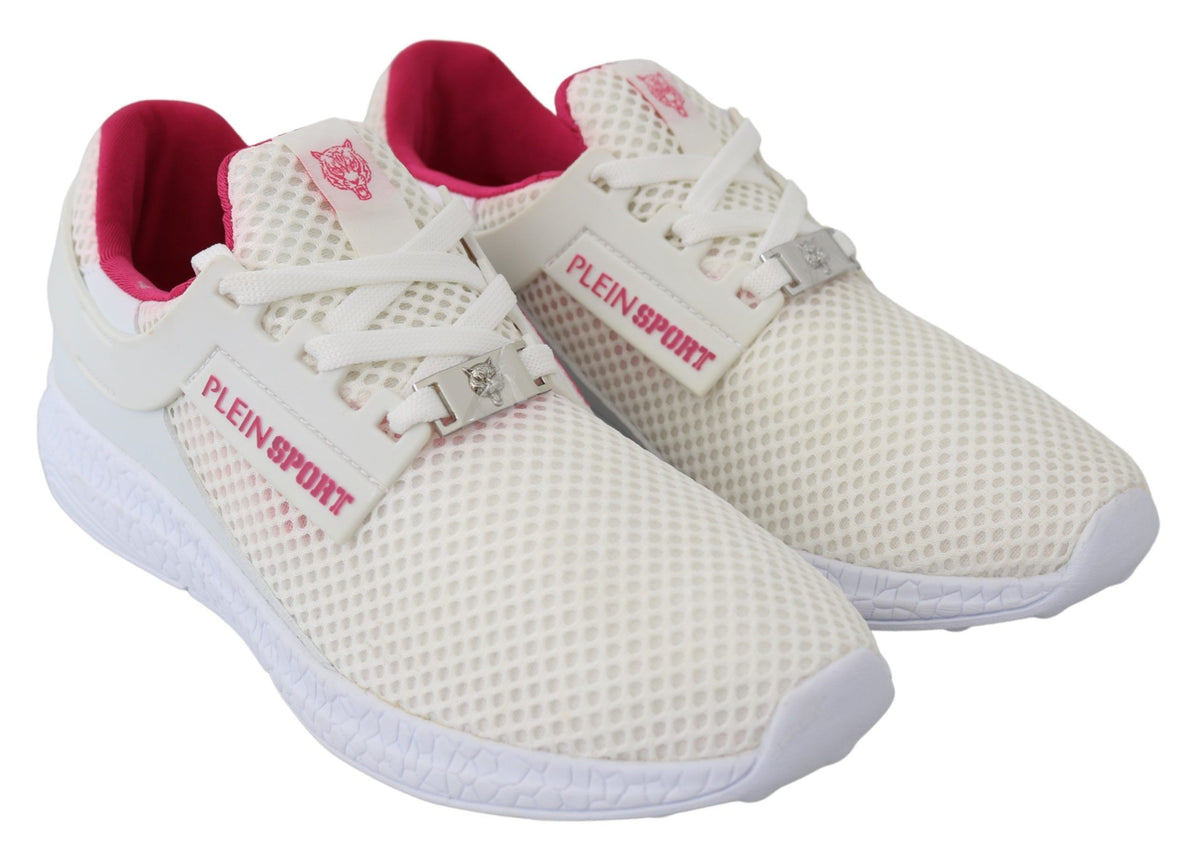 Chaussures Plein Sport blanche en polyester