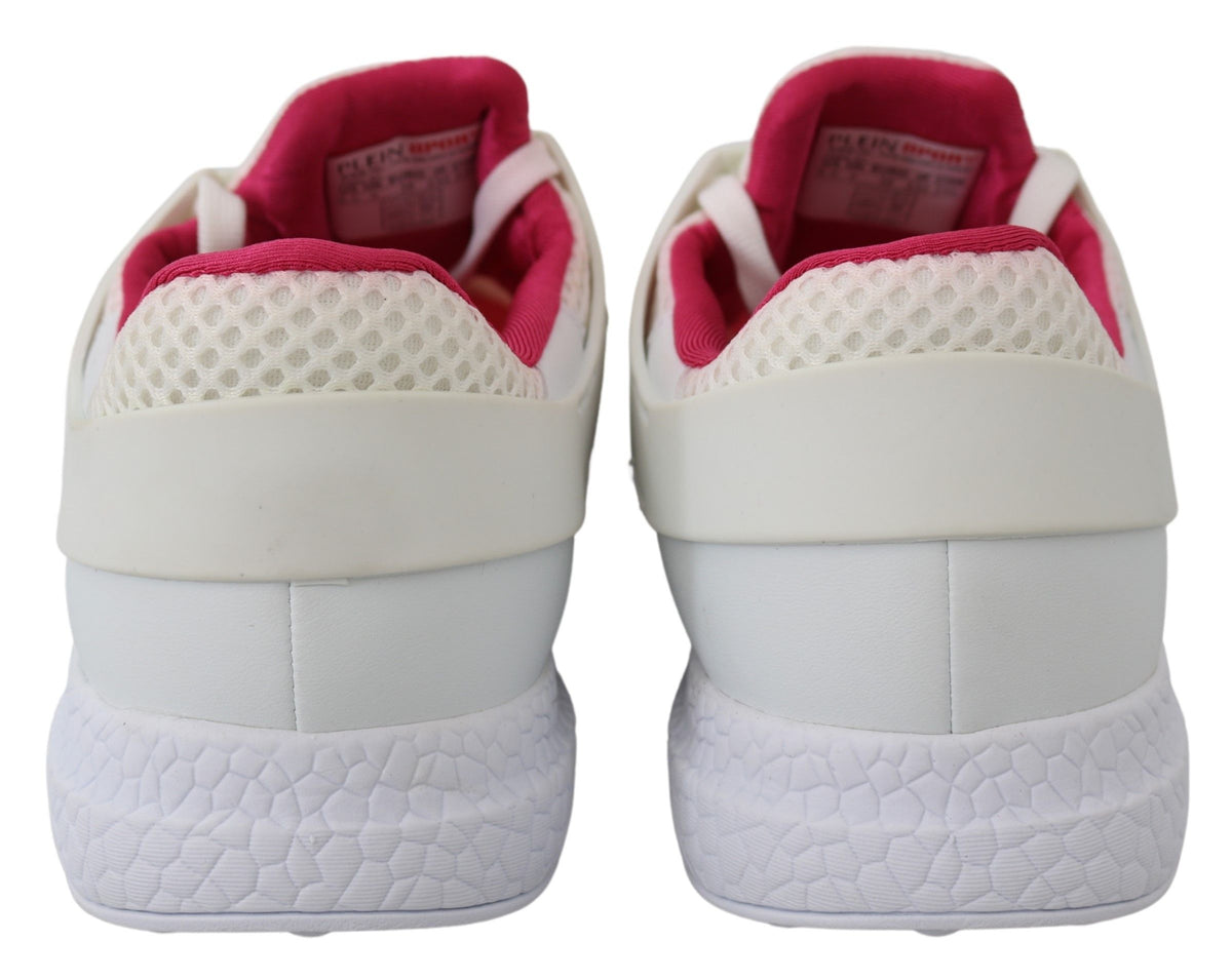 Chaussures Plein Sport blanche en polyester