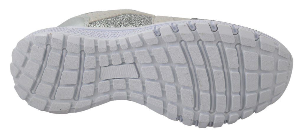 Chaussures Plein Sport argentée en polyester