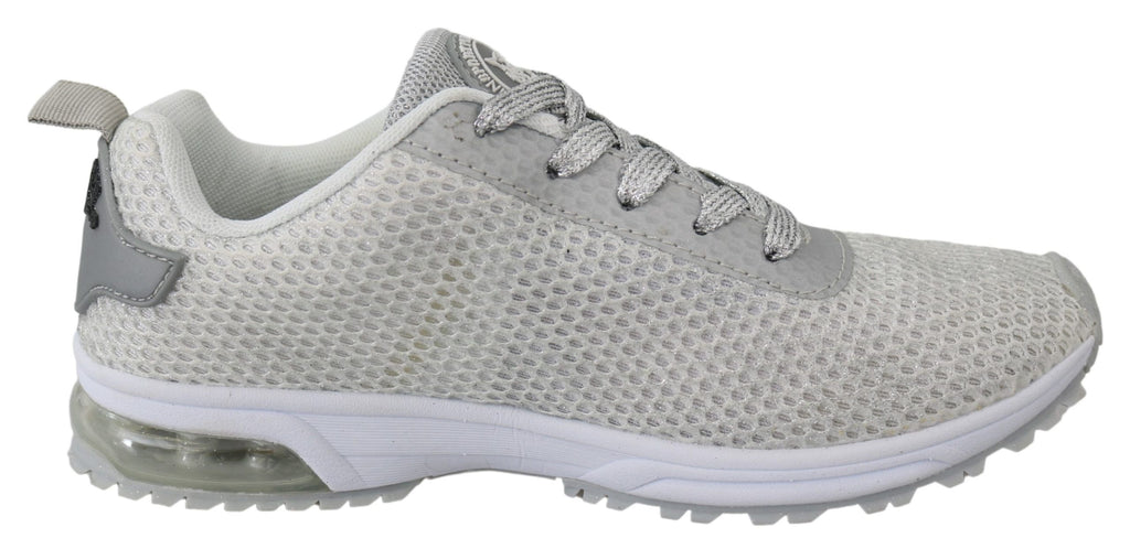 Chaussures Plein Sport argentée en polyester