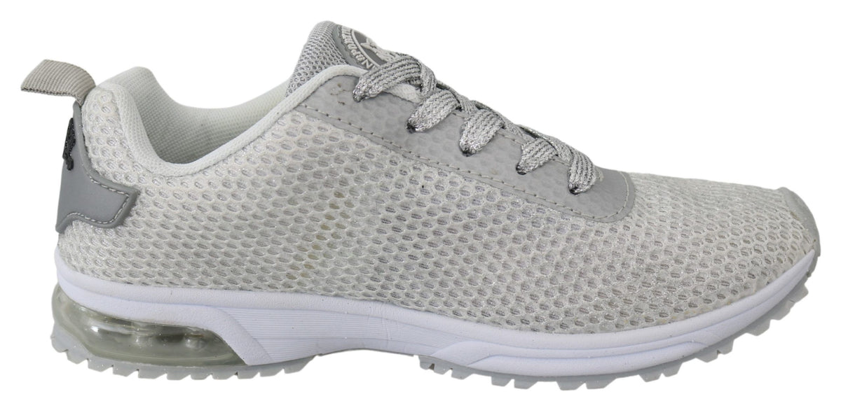 Chaussures Plein Sport argentée en polyester