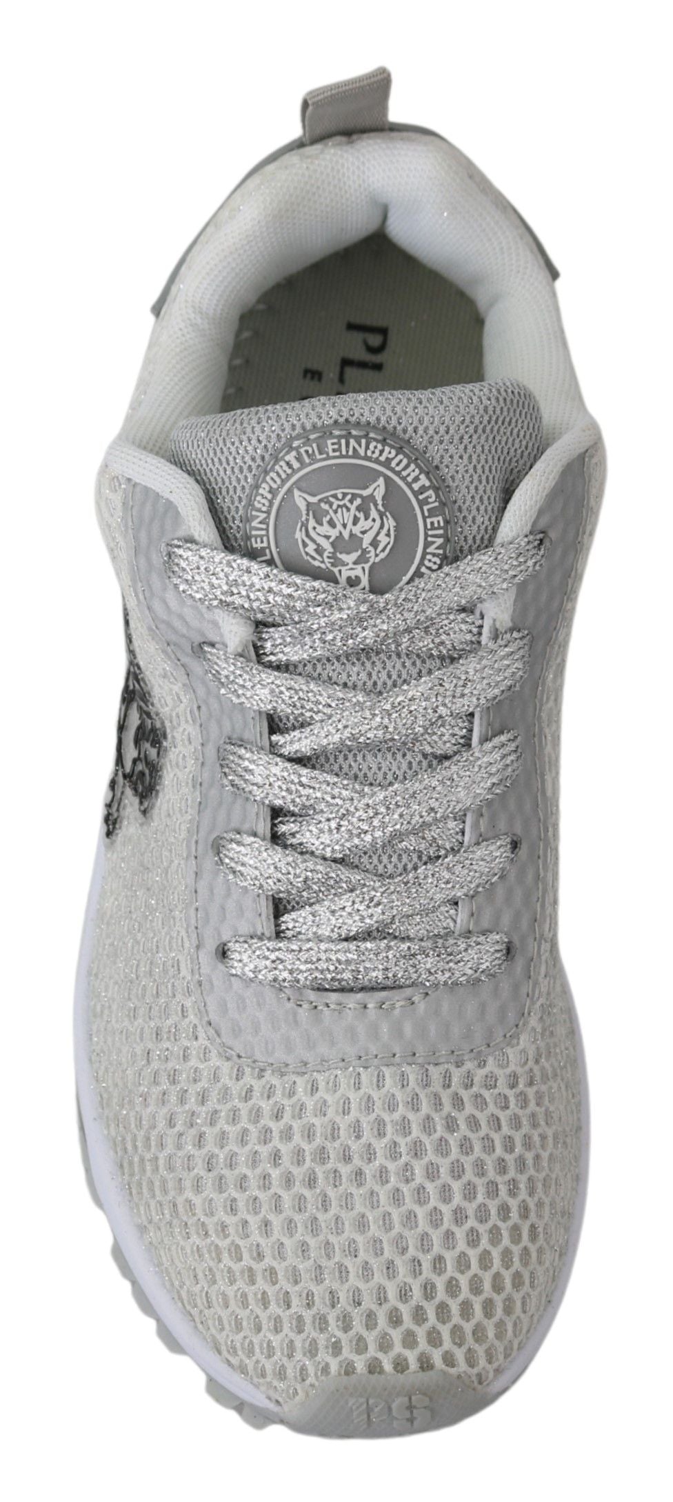 Chaussures Plein Sport argentée en polyester
