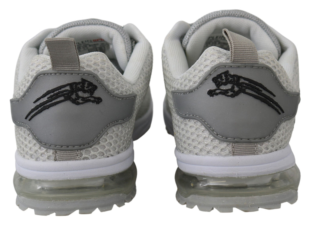 Chaussures Plein Sport argentée en polyester