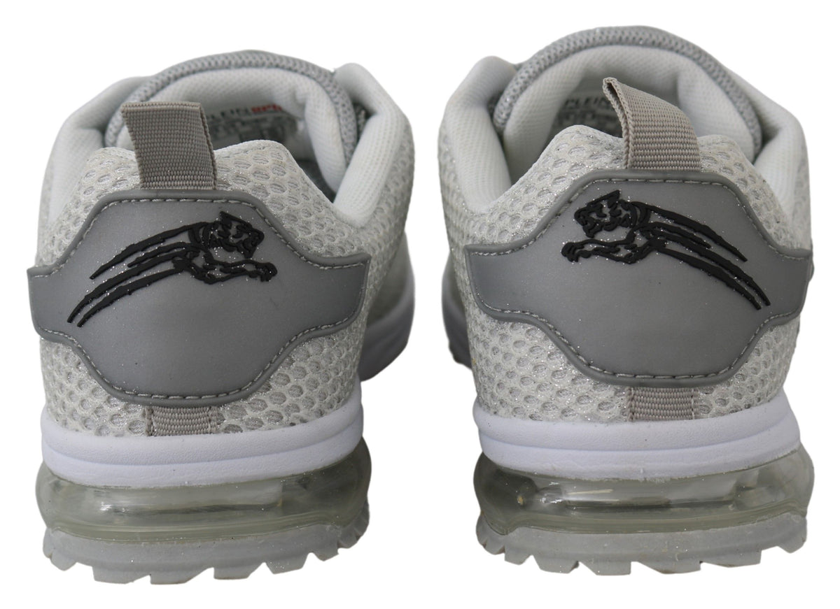 Chaussures Plein Sport argentée en polyester